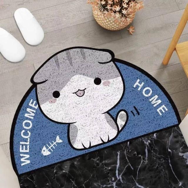 Cartoon Cat Floor Mat