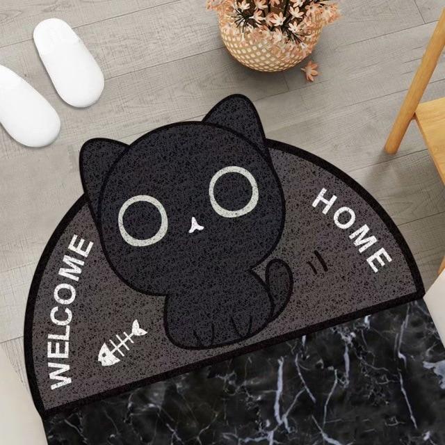 Kawaii Cartoon Cat Floor Mat