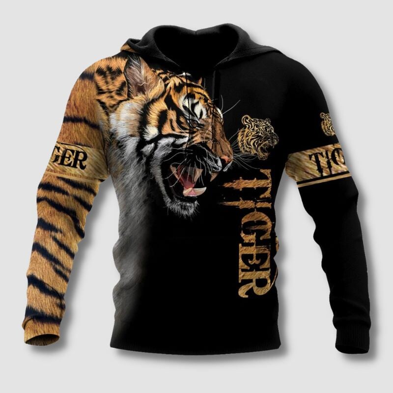 3D Printed Tiger Hoodies - Super Kitty Cats - 41351693-hoodies-xxxl