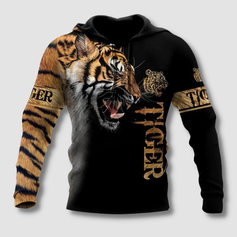 Tiger store print hoodies