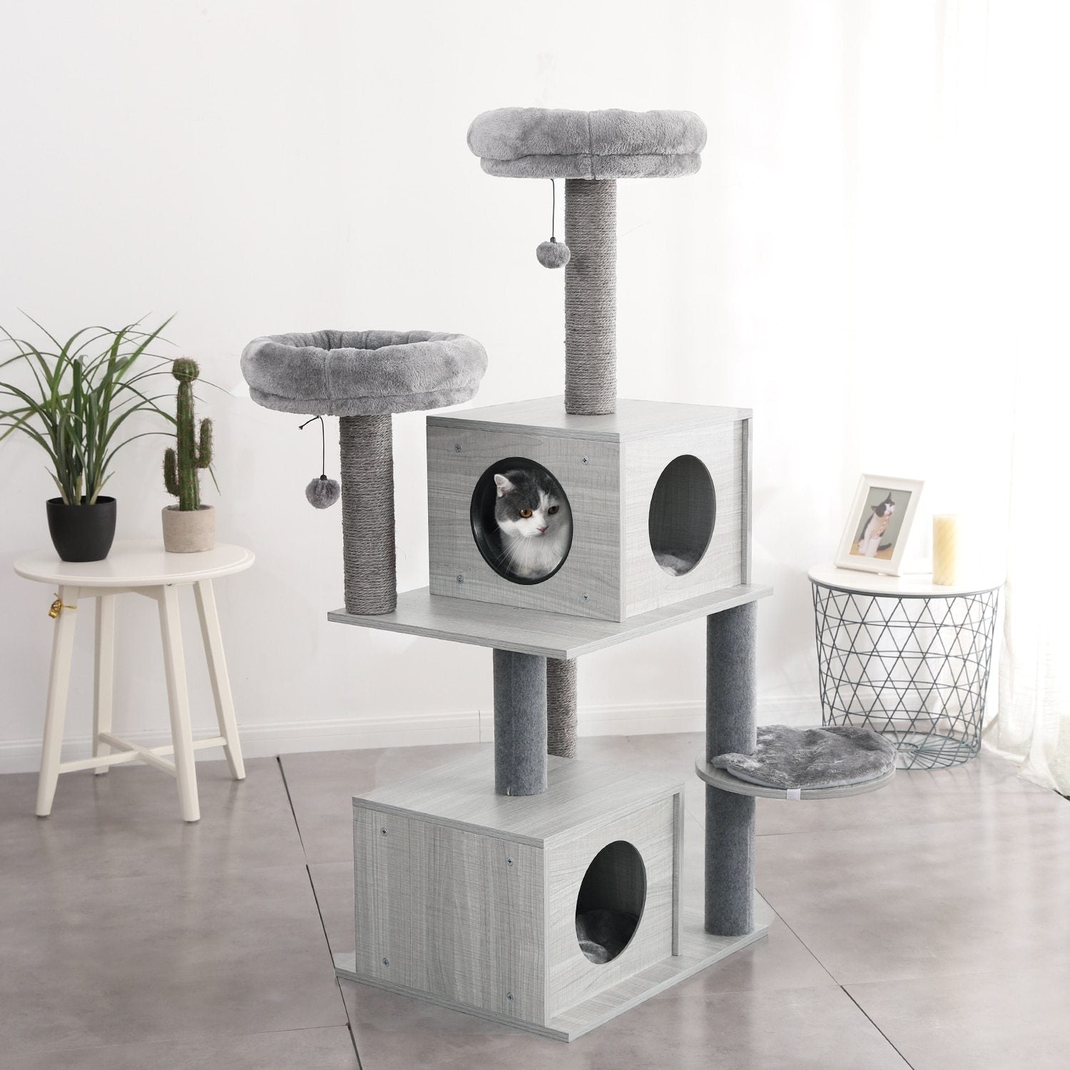 Almighty Cat Tower - Super Kitty Cats - 29162860-amt0027gy-xl-france