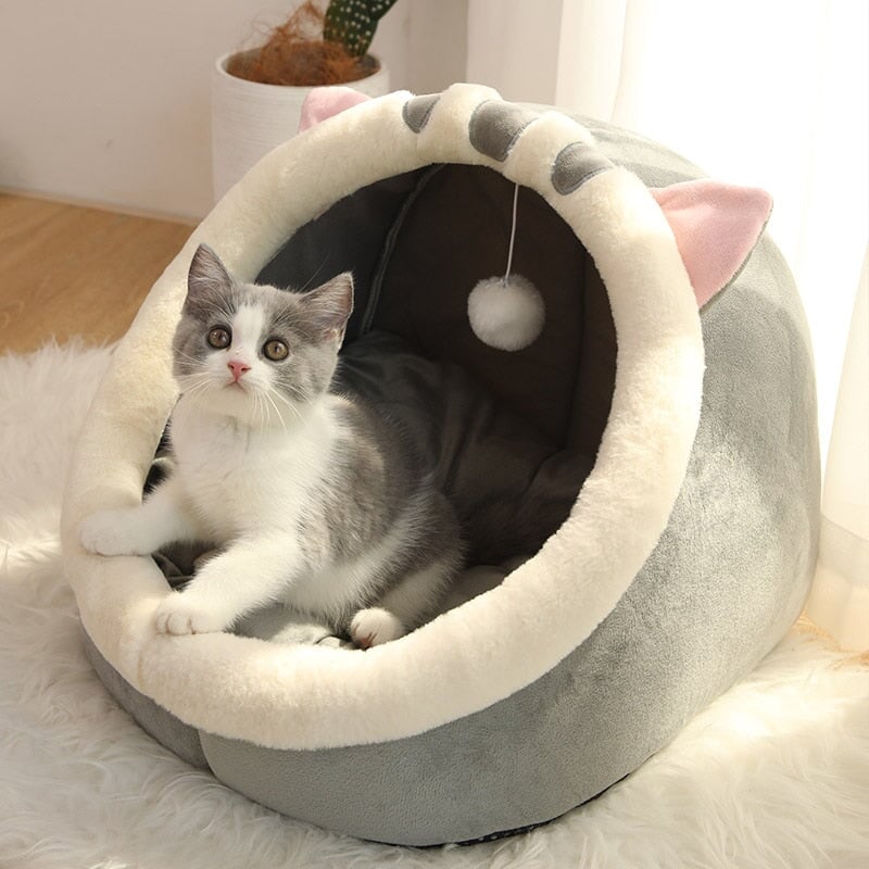 Animal Shape Cat Bed - Super Kitty Cats - 1005002185574650-S (31X30X28cm)-British Shorthair