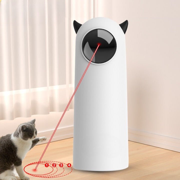 Automatic Laser Cat Toy - Super Kitty Cats - 1005004592456402-White-China