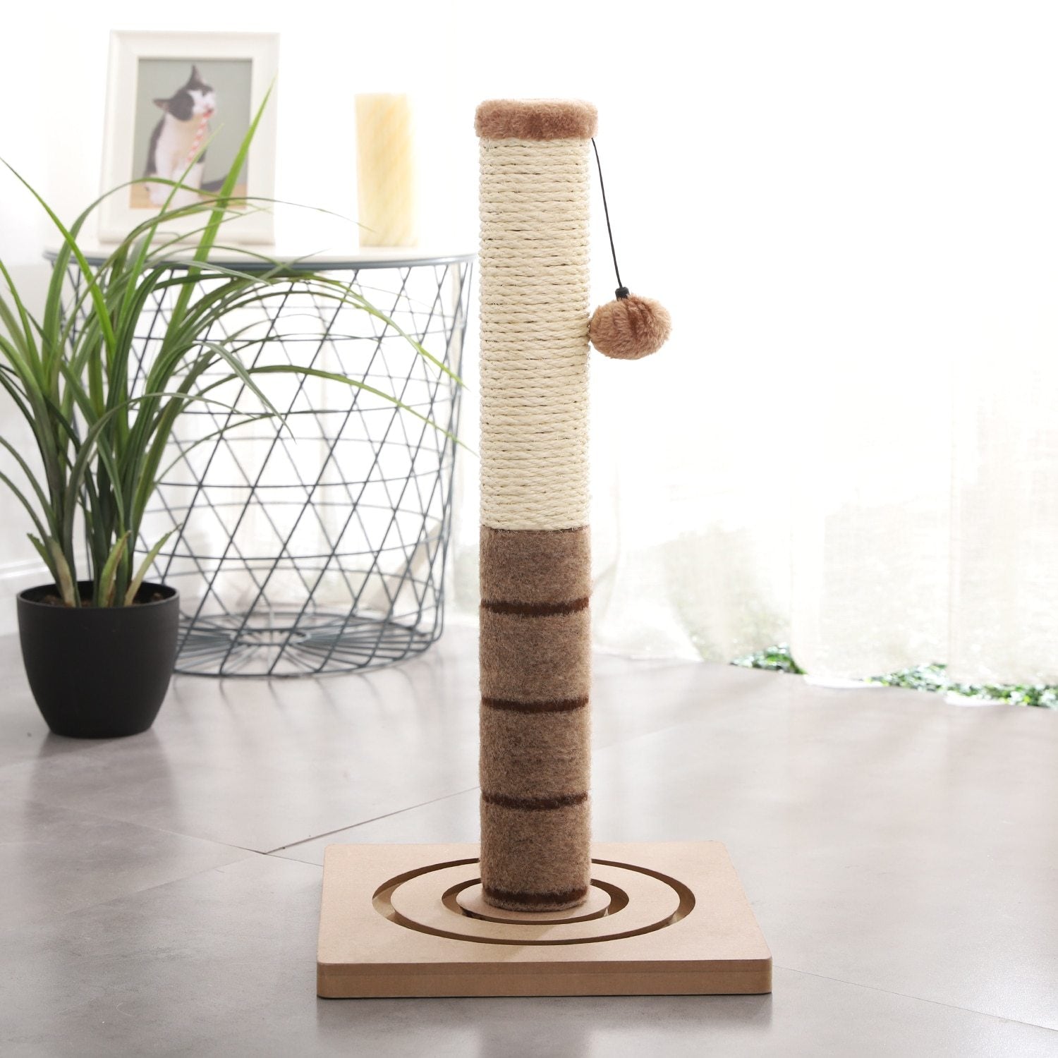 Basic Cat Scratching Post - Super Kitty Cats - 33006031-blue-29-5x29-5x56-united-states