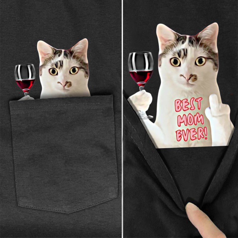 Cat and 2024 wine shirt