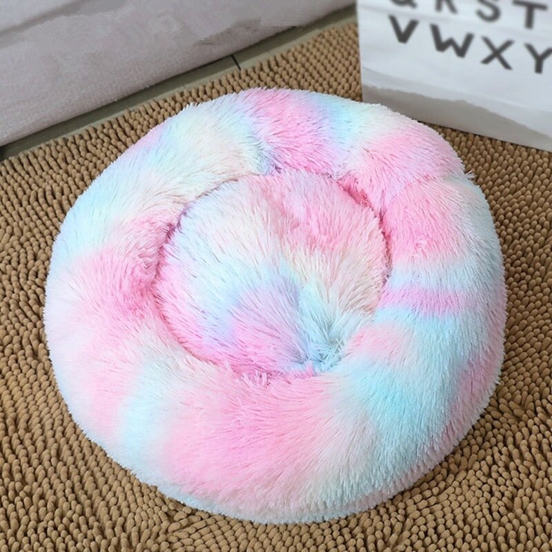 Calming Cat Bed - Super Kitty Cats - 14:4#Rainbow;5:100014066#XS 40cm