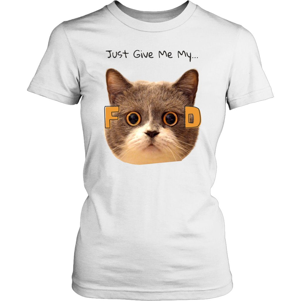 Cat Foodie Eyes Women's T-shirt - Super Kitty Cats - DM104L