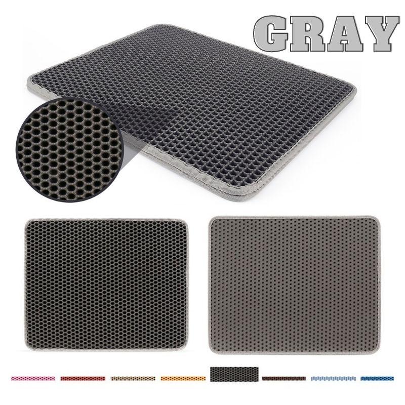 Cat Litter Catcher Mat - Super Kitty Cats - 33614002-split-grey-40x60cm