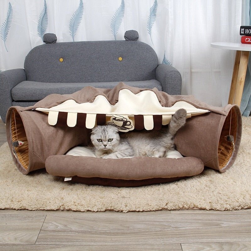 Cat Tunnel, Bed & Hammock - Super Kitty Cats - 14:7506782#Coffee;5:200007658#125x26cm;200007763:201336100