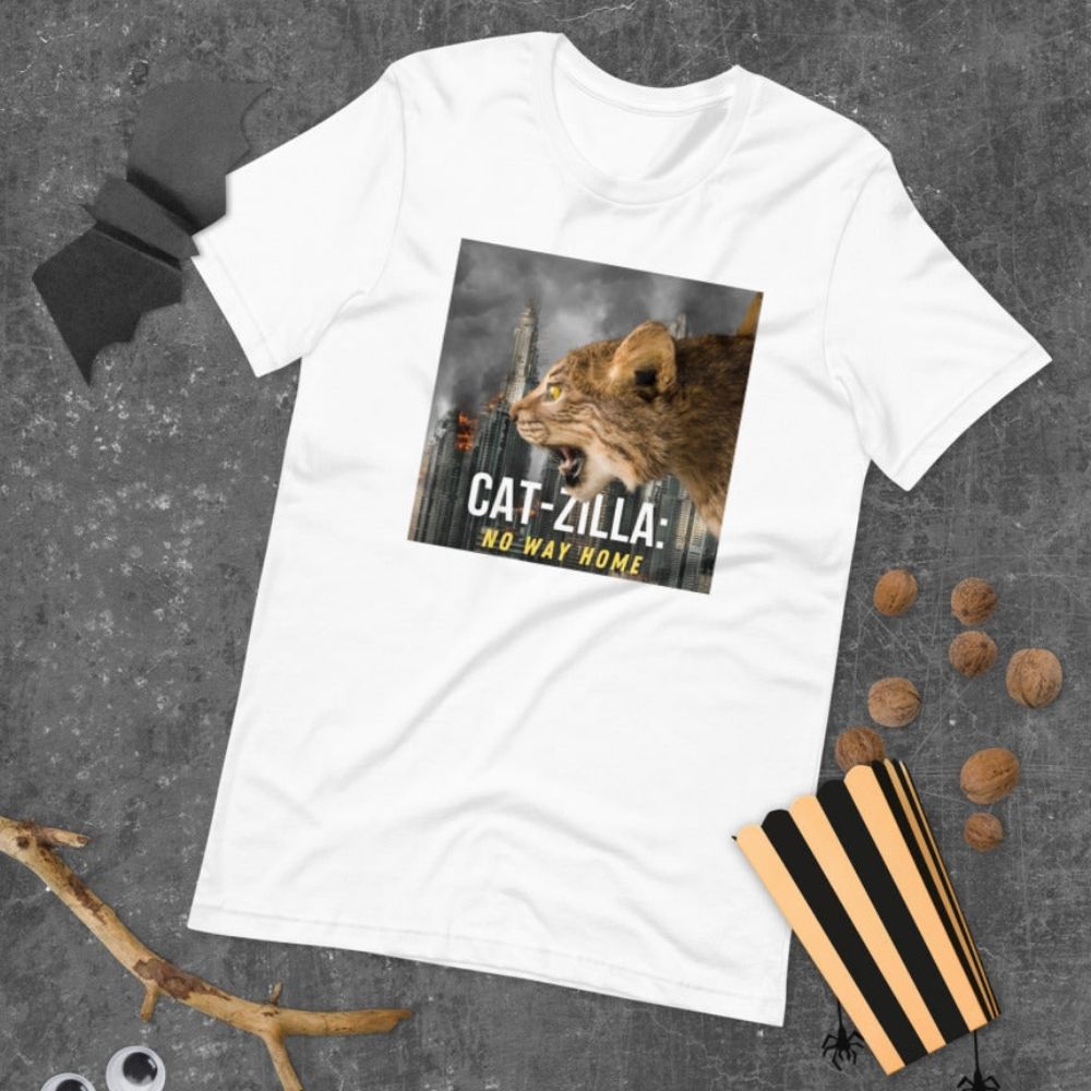 Catzilla No Way Home T-shirt - Super Kitty Cats - 9510258_4011