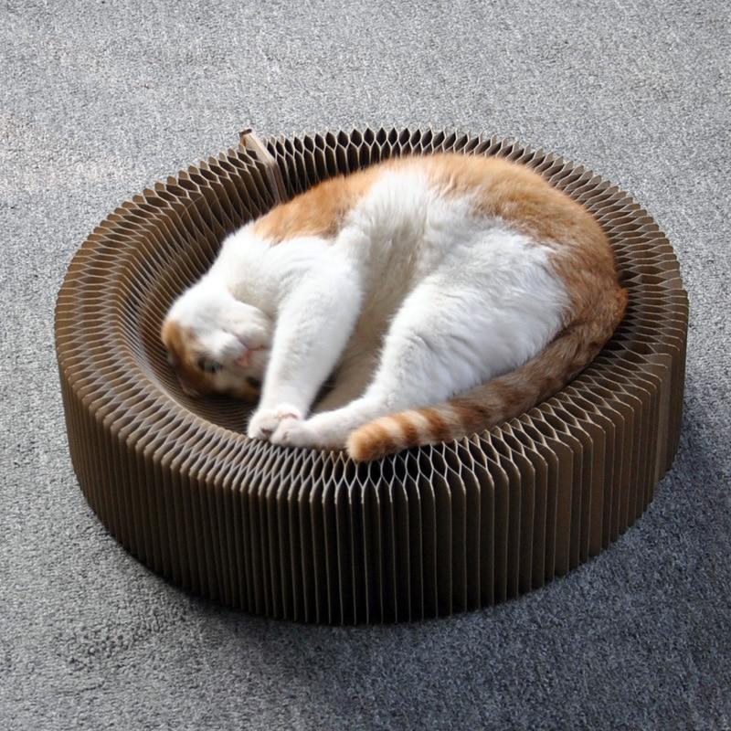 Collapsible Cat Scratcher Lounge Bed - Super Kitty Cats - 38239337