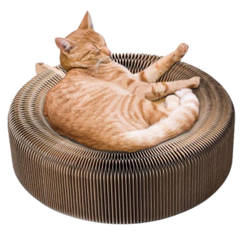 Collapsible Cat Scratcher Lounge Bed - Super Kitty Cats - 38239337