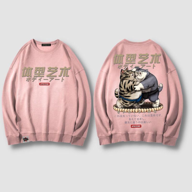 Cool Cat Sumo Sweater - Super Kitty Cats - 12000016508075002-PINK-XXL
