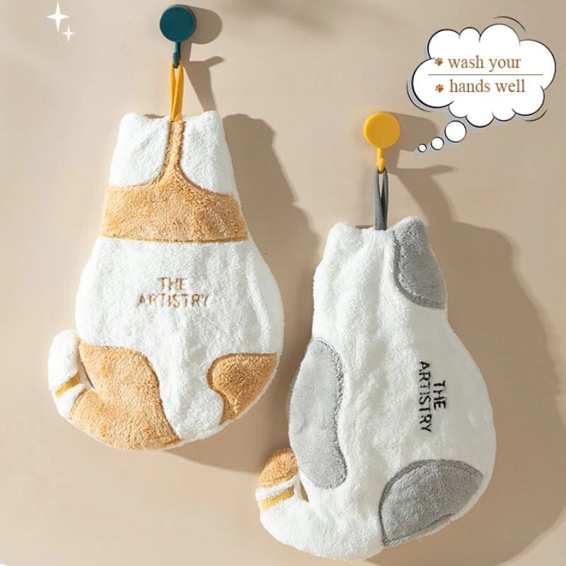 Cute Cat Hand Towel