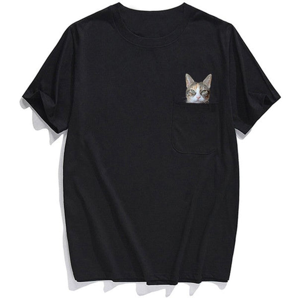 Cat finger 2024 pocket shirt