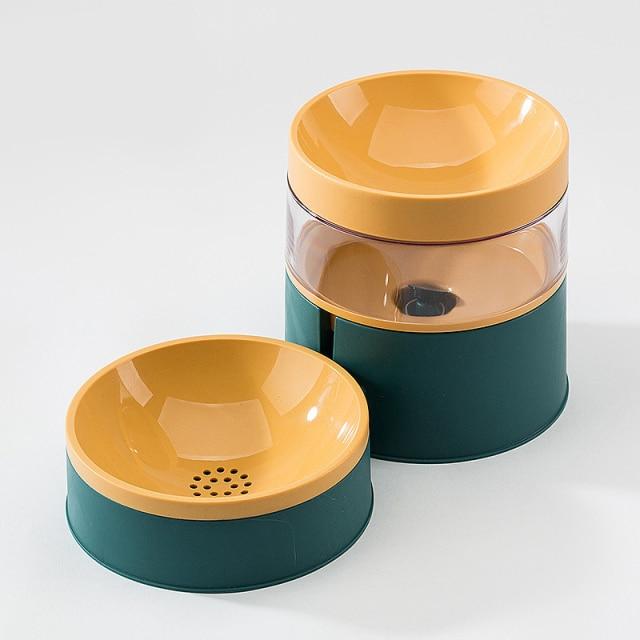 Dynamic Cat Feeding Station - Super Kitty Cats - 43927927-green-30x15-2x15cm