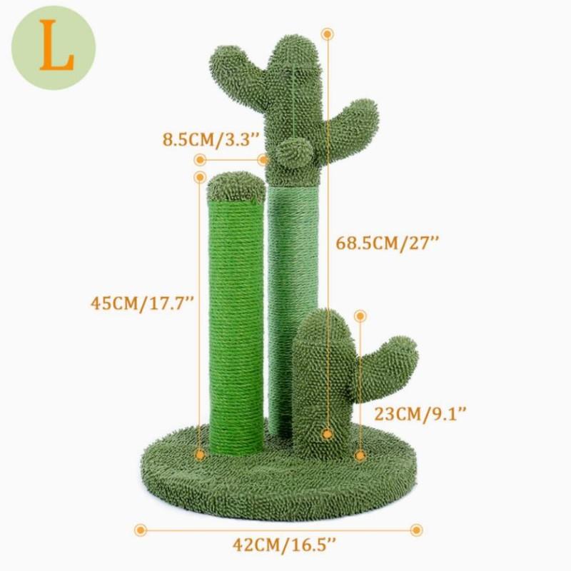 Elegant Cactus Scratcher - Super Kitty Cats - 39439411-amt0066gn-l-cactus-cat-tree-united-states