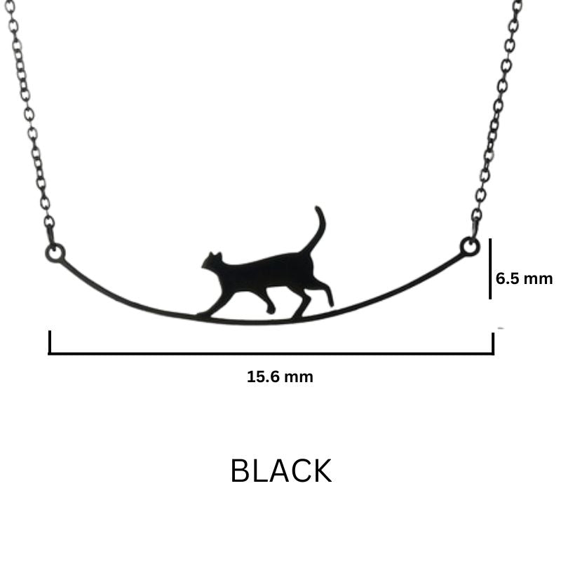 Elegant Cat Necklace - Super Kitty Cats - 1005002947233986-45cm-A black color