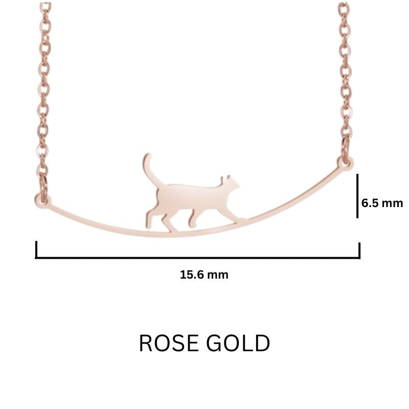 Elegant Cat Necklace - Super Kitty Cats - 1005002947233986-45cm-A Rose gold
