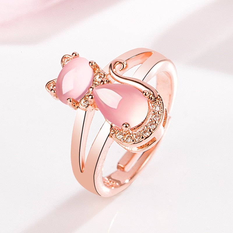 Elegant Pink Cat Ring - Super Kitty Cats - 38724839-7-same-as-photo