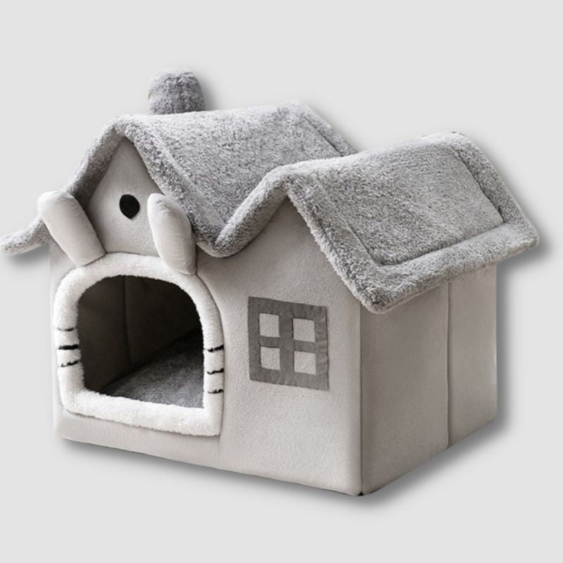 Foldable Cat House - Super Kitty Cats - 1005004857858091-L 49x39x46cm-Grey Totoro