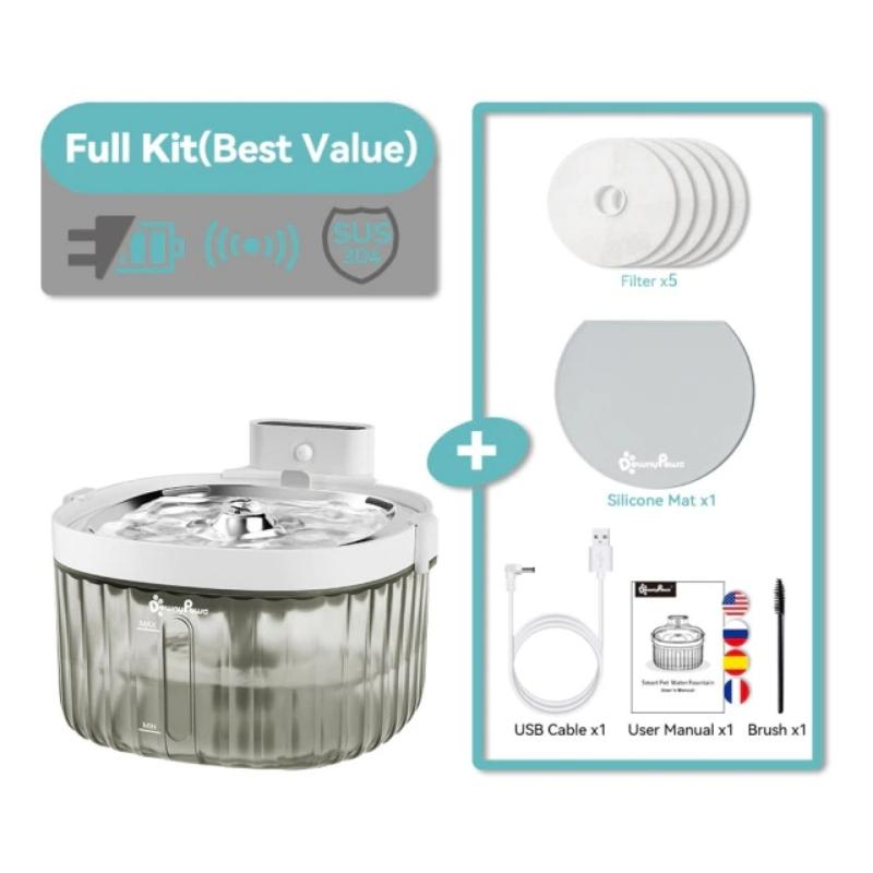 High-Tech Cat Water Fountain - Super Kitty Cats - 47383015-fs23-full-kit-2l-cn