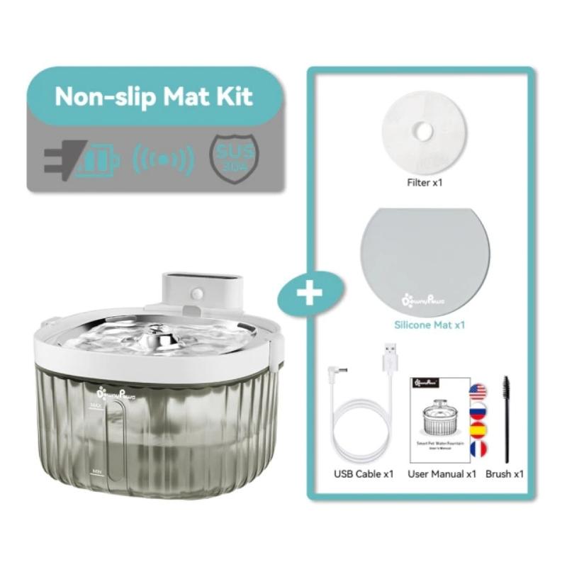 High-Tech Cat Water Fountain - Super Kitty Cats - 47383015-fs23-non-slip-kit-2l-cn