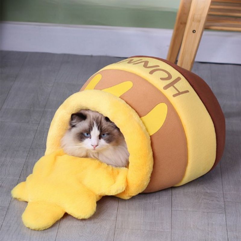 Honey Pot Cat Bed - Super Kitty Cats - 14:1063#yellow;5:100014066#below 5Kg