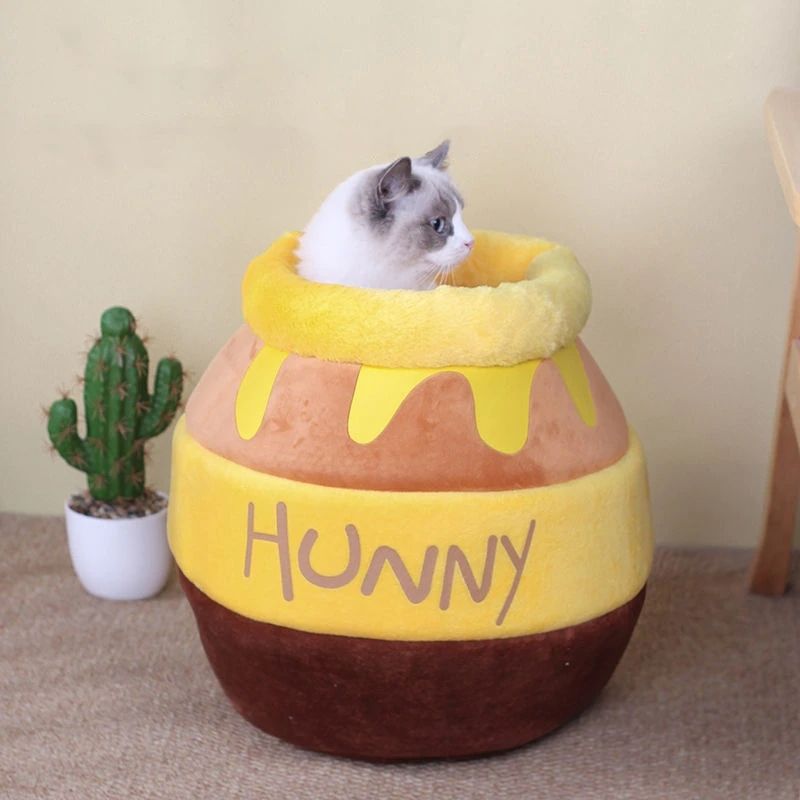 Honey Pot Cat Bed - Super Kitty Cats - 14:1063#yellow;5:100014066#below 5Kg
