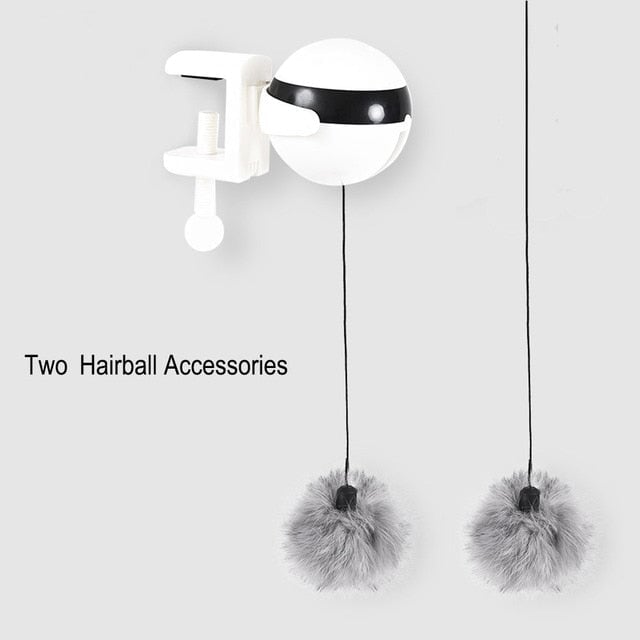 Interactive Cat Teasing Yo-Yo Ball - Super Kitty Cats - 4000187315368-two hairball-China