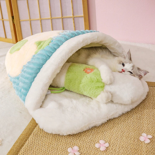 Japanese Cat Sleeping Bed Super Kitty Cats