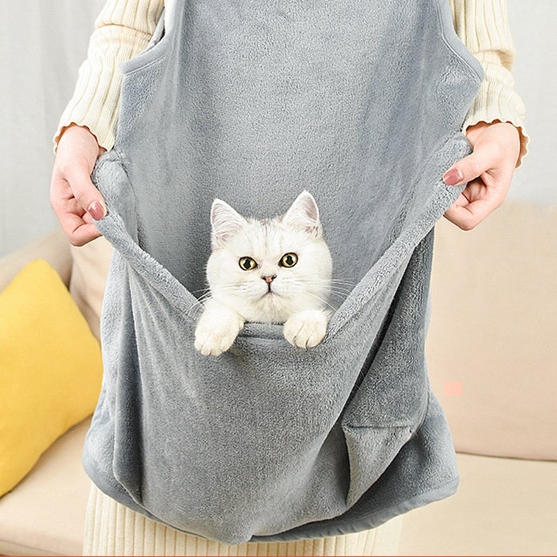 Kangaroo Pocket Cat Carrier - Super Kitty Cats - 1005004984015372-For Pet Within 7.5kg-Gray