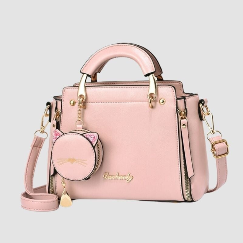 Kitty Cat Leather Handbag - Super Kitty Cats - 14:1052;5:200003927