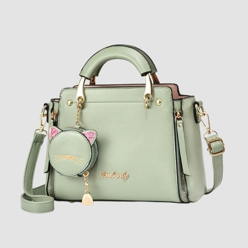 Kitty Cat Leather Handbag - Super Kitty Cats - 14:175;5:200003927