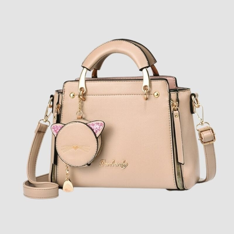 Kitty Cat Leather Handbag - Super Kitty Cats - 14:200001438;5:200003927