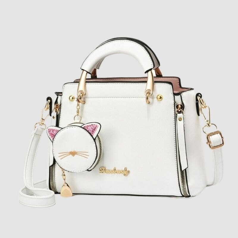 Kitty Cat Leather Handbag - Super Kitty Cats - 14:29;5:200003927