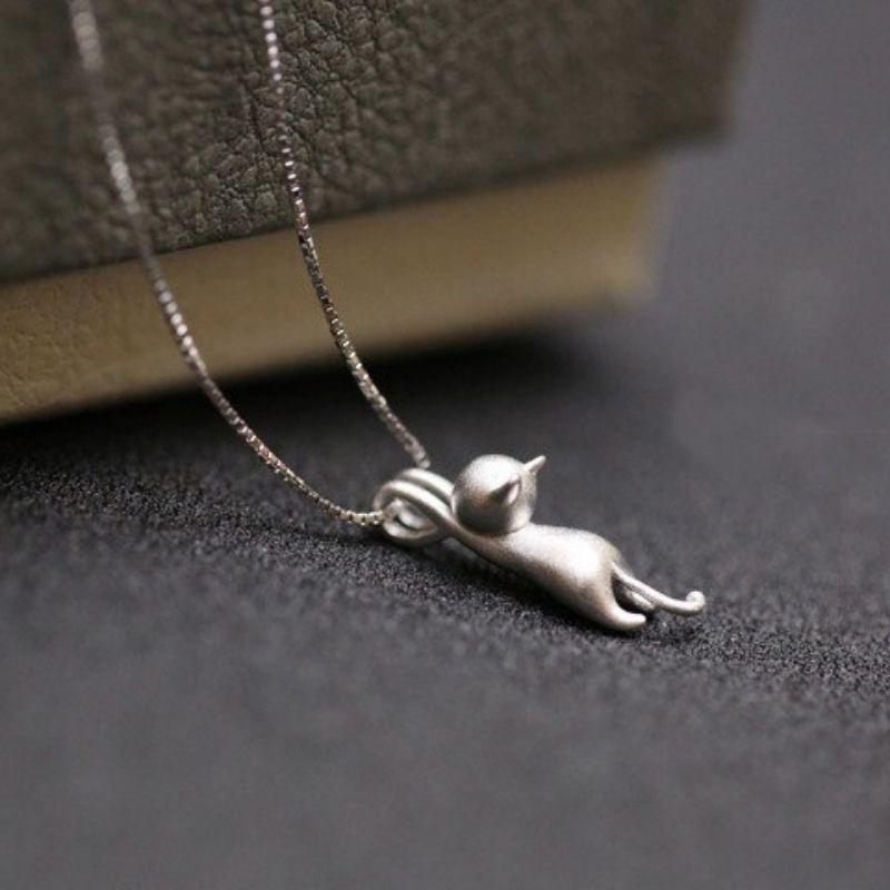 Kitty Cat Silver Necklace - Super Kitty Cats - 325707