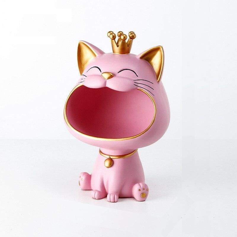Lucky Cat Storage Decor - Super Kitty Cats - 42371325-pink
