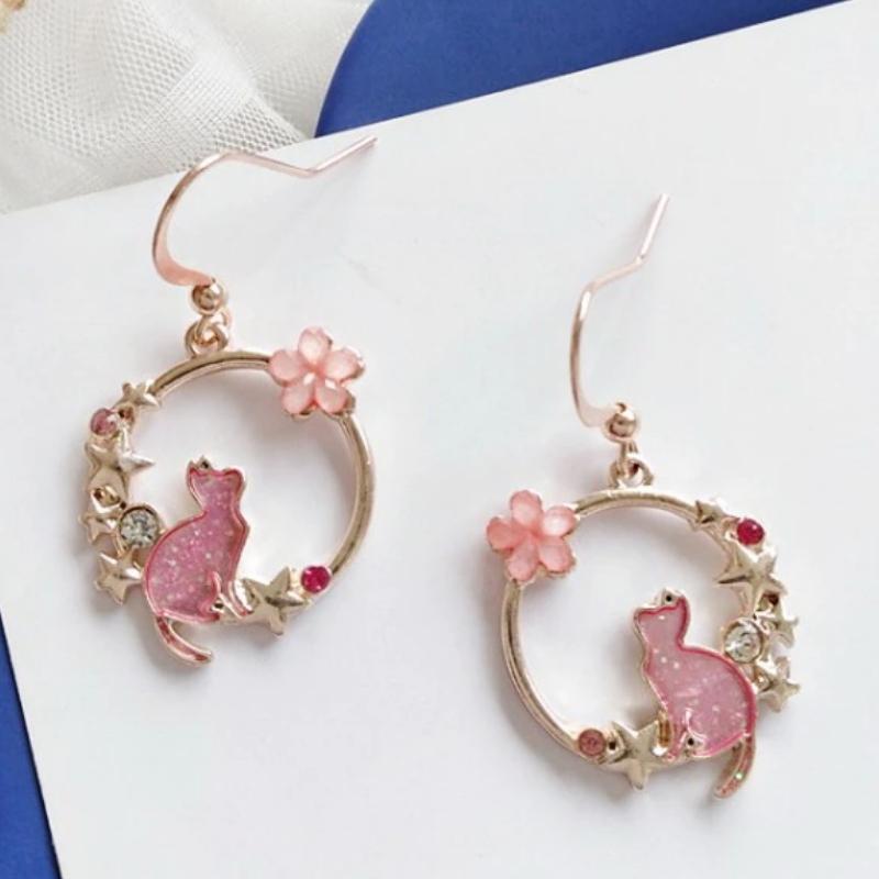 Majestic Cat Earrings - Super Kitty Cats - 49227308-1