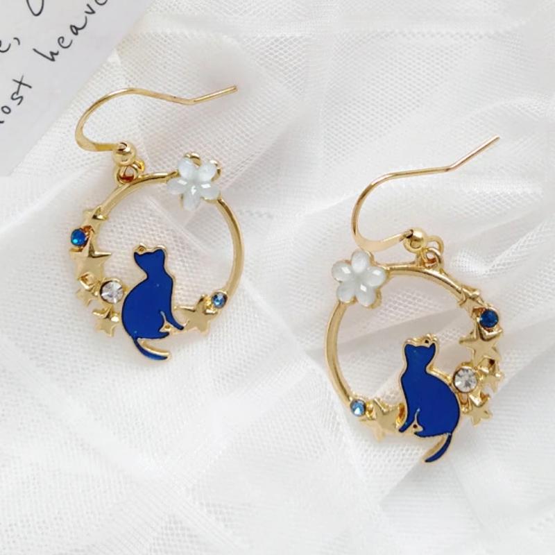 Majestic Cat Earrings - Super Kitty Cats - 49227308-2