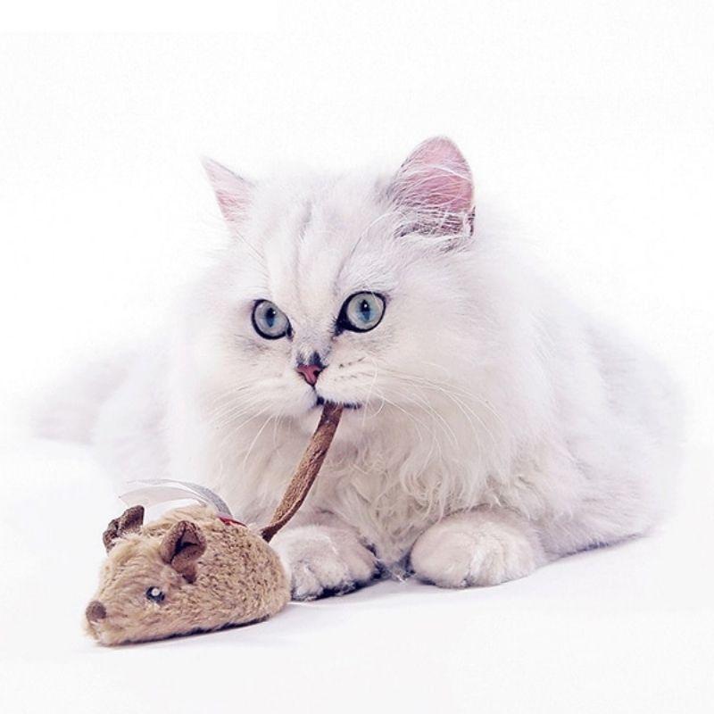 Motion-Activated Mouse Cat Toy - Super Kitty Cats - 14910070-brown