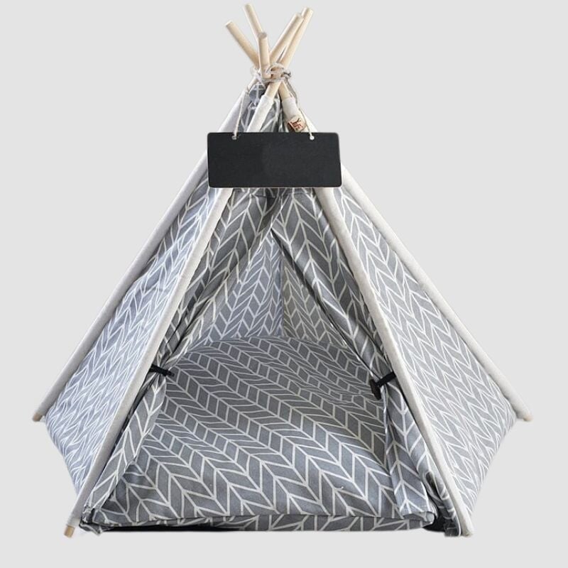 My Comfy Cat Tent - Super Kitty Cats - 14:10#Gray- Linen;5:361386#4-corner tent