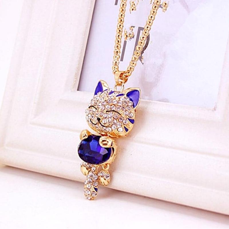 My Lucky Cat Necklace - Super Kitty Cats - 12752244-black-60cm