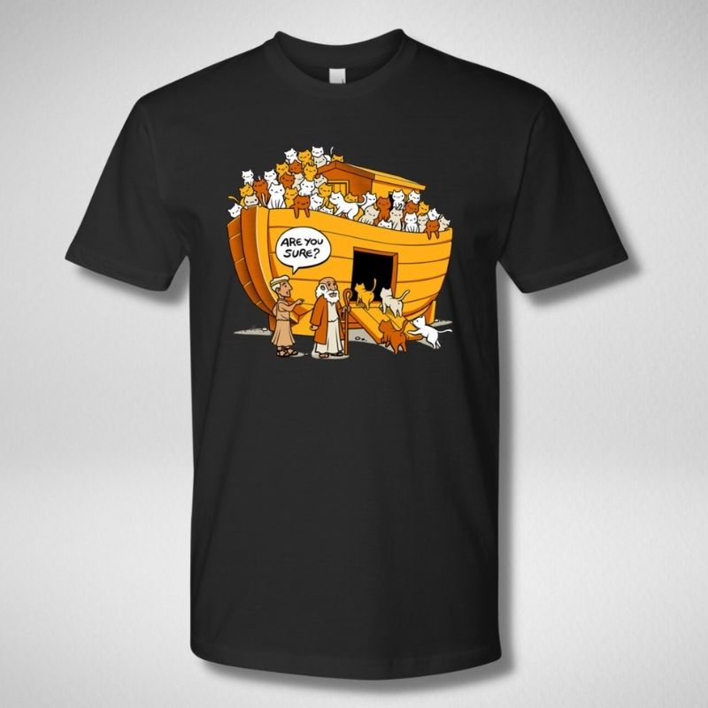 Noah's Ark Cat T-shirt - Super Kitty Cats - NXL3600
