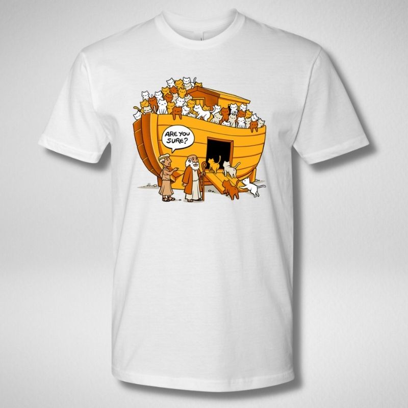 Noah's Ark Cat T-shirt - Super Kitty Cats - NXL3600