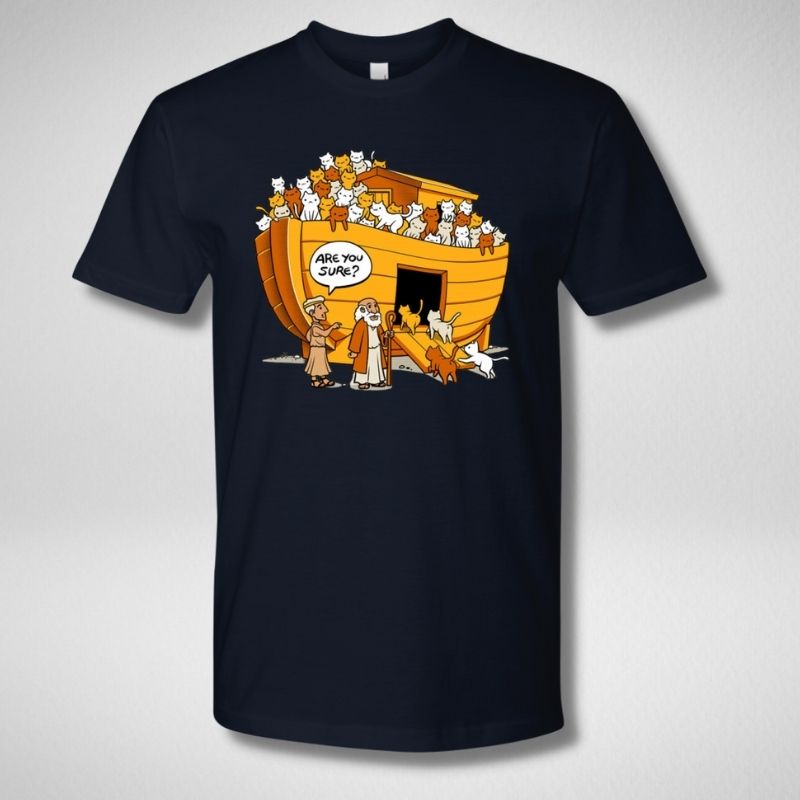 Noah's Ark Cat T-shirt - Super Kitty Cats - NXL3600