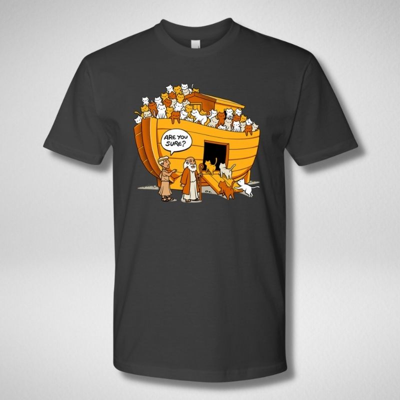 Noah's Ark Cat T-shirt - Super Kitty Cats - NXL3600