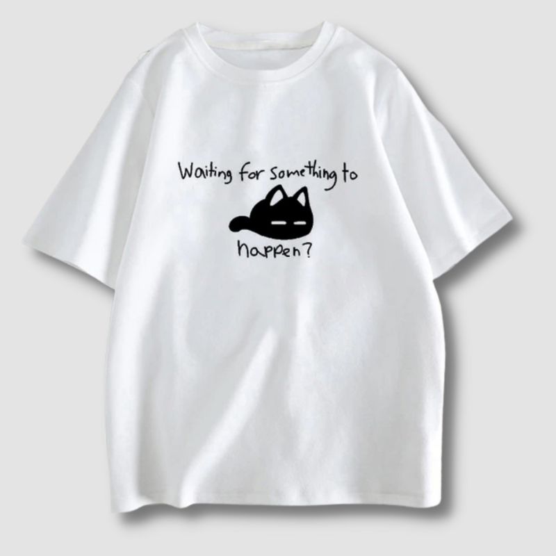 Omori Cat Anime T-Shirt - Super Kitty Cats - 12000027686787556-white-L