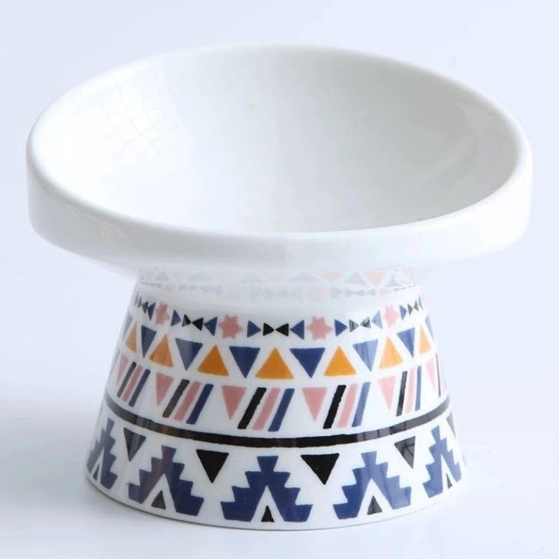 Oriental Designed Cat Bowl - Super Kitty Cats - 43156908-e