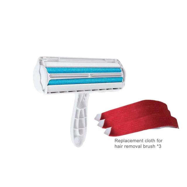 Pet Hair Remover Roller - Super Kitty Cats - 39112018-blue-with-3-cloth